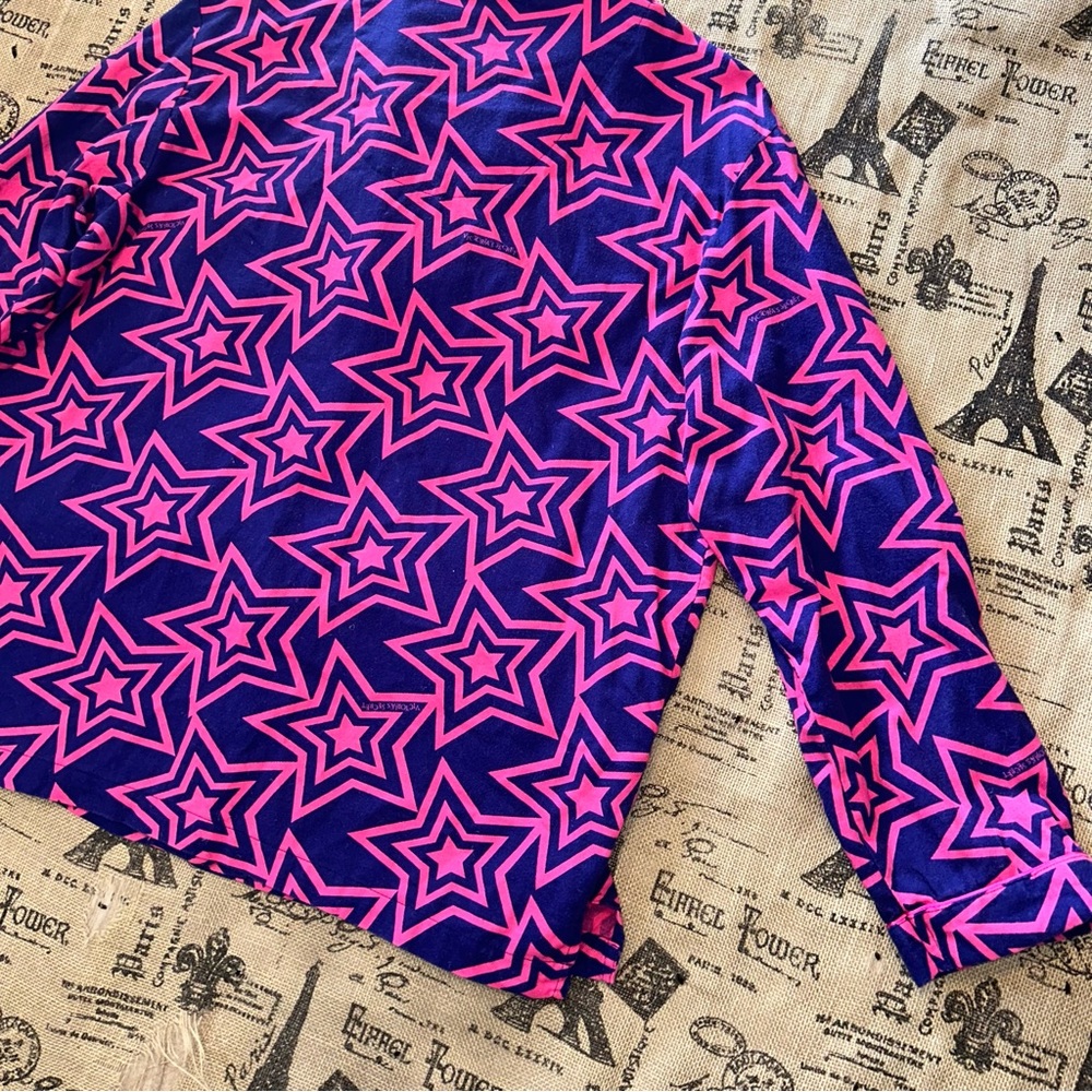 Victoria Secret Navy Blue/Pink Stars Print Pj Top Size L
Excellent Condition - Picture 14 of 15